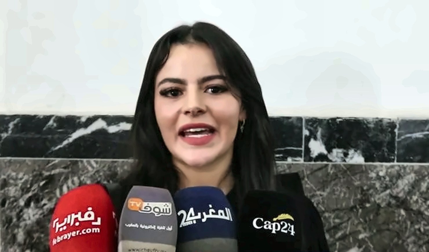 Maître Maroua Guennoun Hassani en declaraciones a la prensa